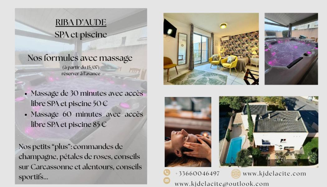 Bed & Breakfast Riba D'aude Privatif Proximite Aeroport Et De La Cite Medieval Carcassonne